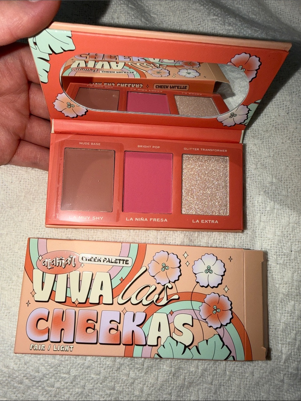 Cheek Palette Viva Las Cheekas - Bright Pink & Champagne Trio